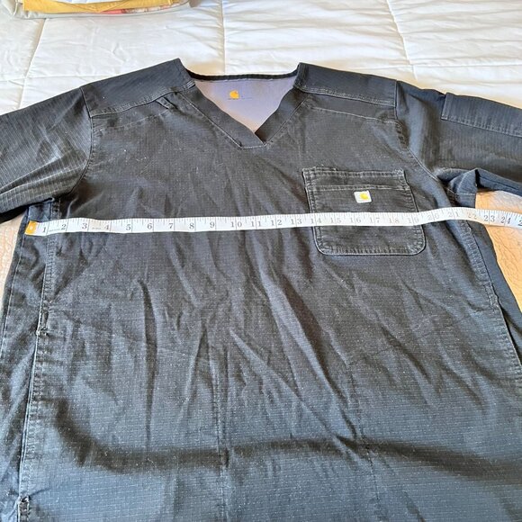 Carhartt Men's Slim Fit 6 pockets Scrub top black size L - Picture 4 of 13